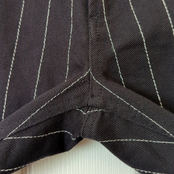 Ralph Lauren Polo Jeans 90's Vintage Embroidered Pinstripe Straight Leg Jeans 4 - Picture 12 of 15